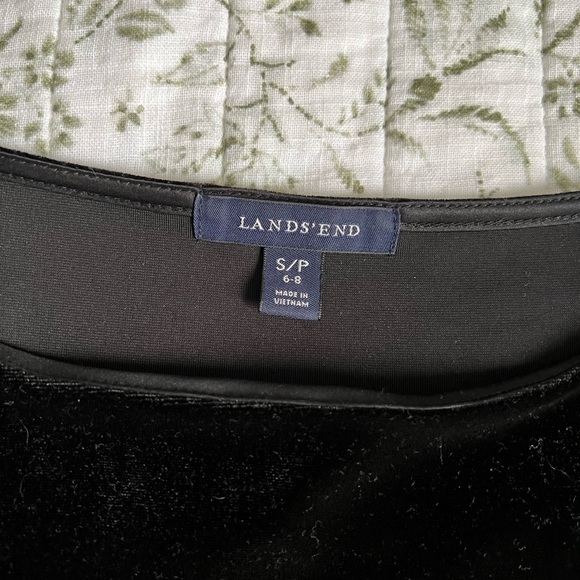 Land’s End Black Velvet Dress - Picture 3 of 3